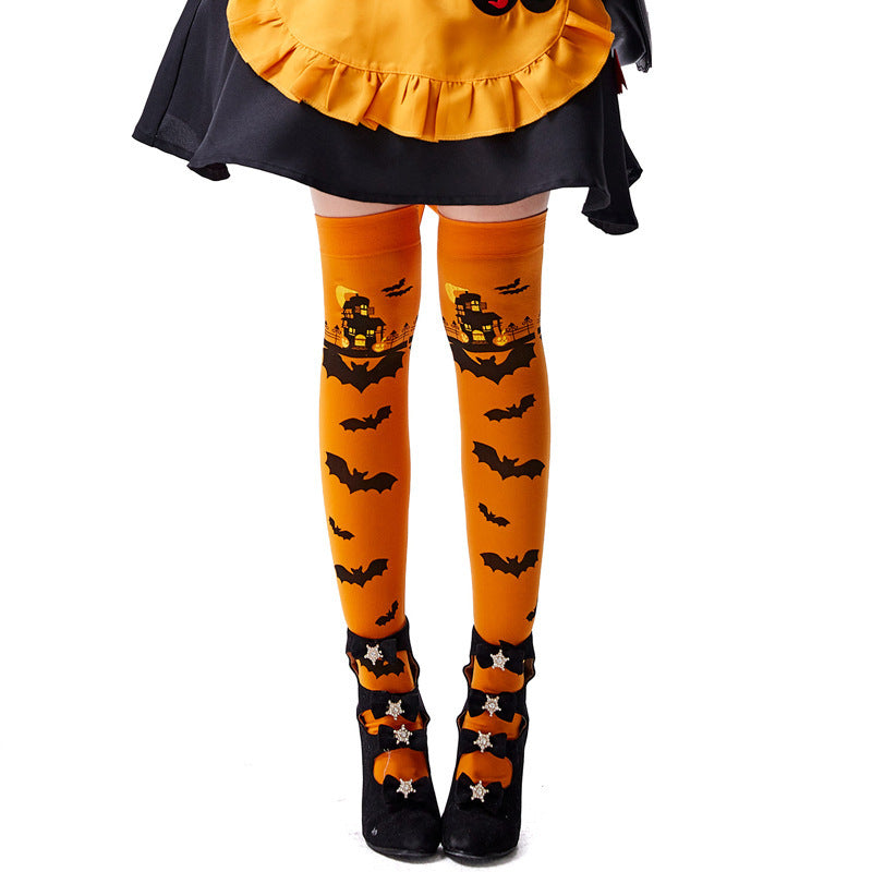 Halloween Cosplay Costume Accessories Stockings — back view