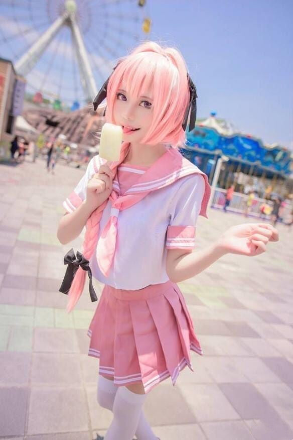 Sailor Suit Cosplay Costume Fgo Wig Women Bigwig — back view