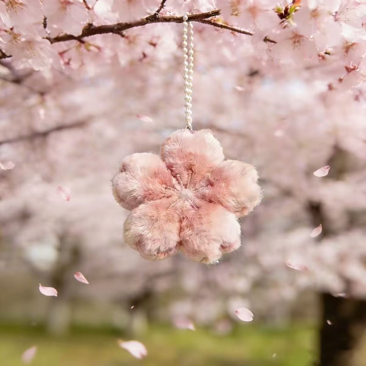 Cherry Blossom Plush Pendant Keychain | Magic Stories