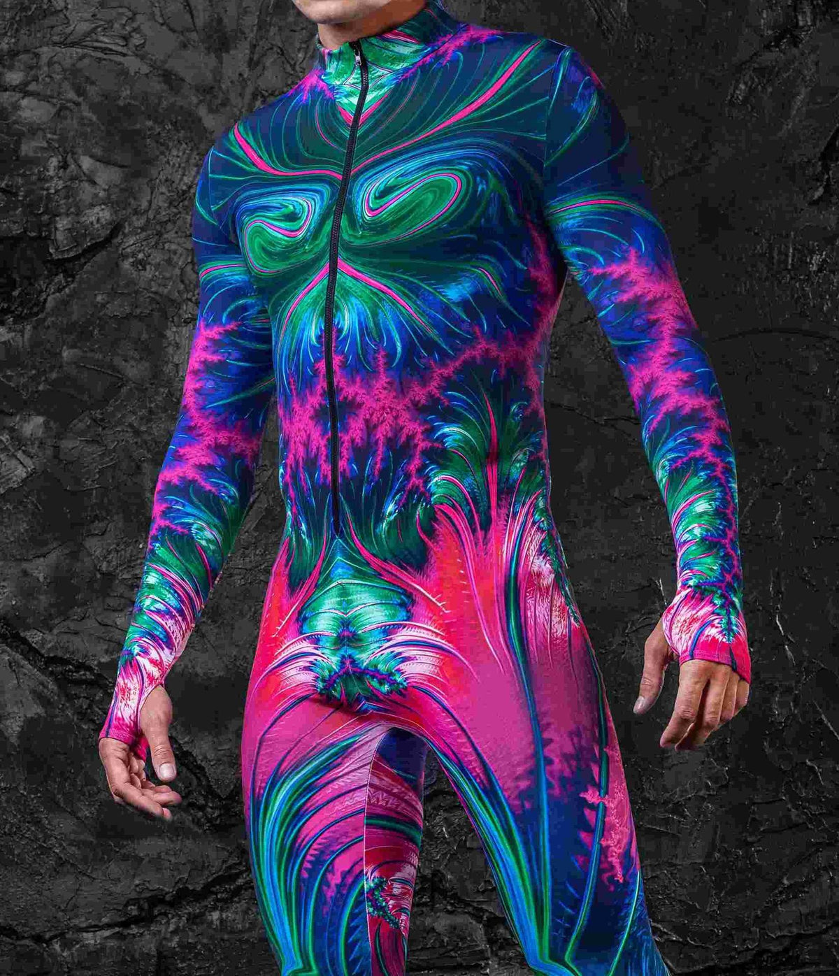 Tights 3D Digital Printing One-piece Play Costume — back view