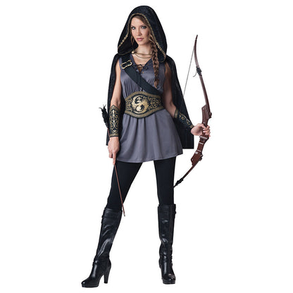 Halloween Cosplay Female Archer Costume Set — back view