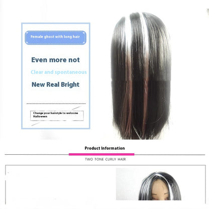 Halloween Wig Sheath Ghost Festival Masquerade Wig — scale reference