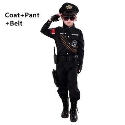 Boys Police Costume Children's Cosplay | Magic Stories