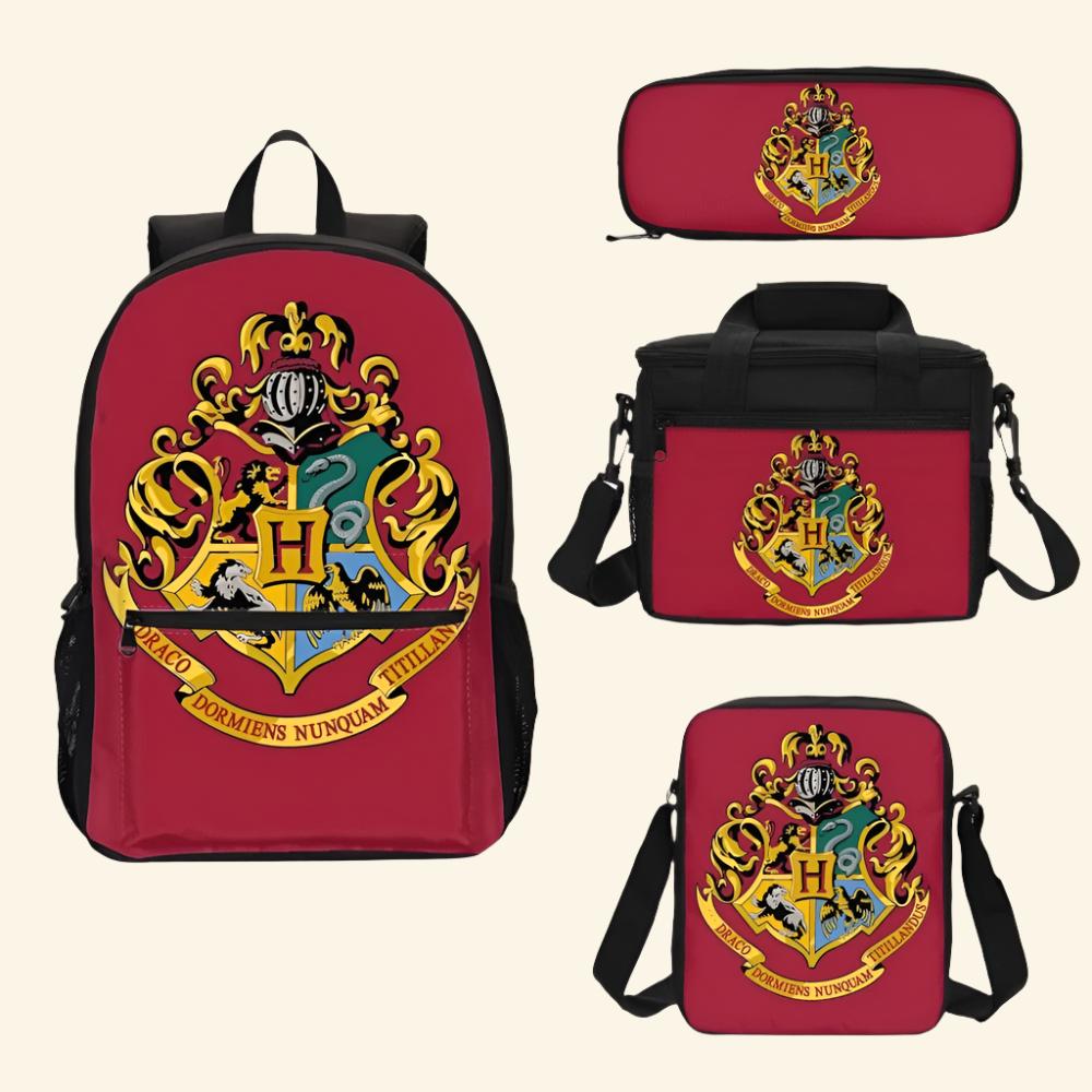 Four-piece School Backpack — scale reference
