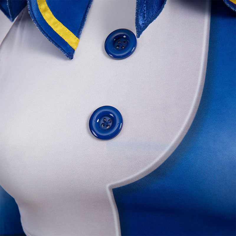 Five Nights at Freddy's Moon Clown Cosplay Costume — in use