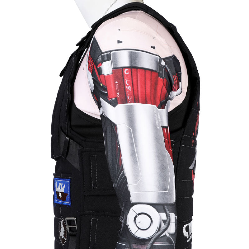 Cyberpunk 2077 Johnny Silverhand Cosplay Costume — scale reference