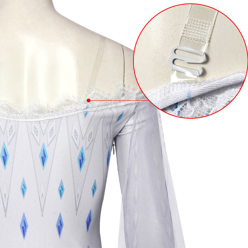 Frozen 2 Elsa Snow Queen Cosplay Costumes — detail