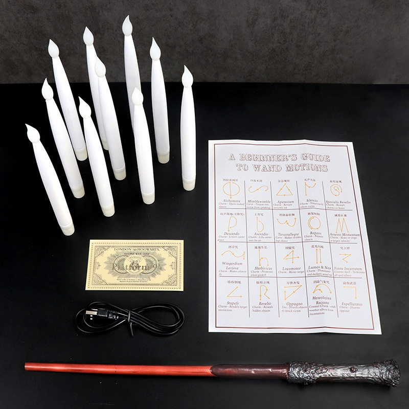 LED Candles with Magic Wand — packaging