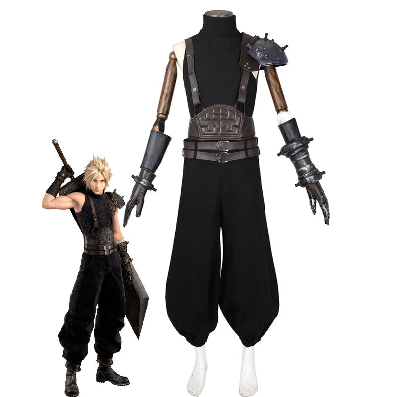 Final Fantasy VII Rebirth Cloud Strife Cosplay Costumes — included in Final Fantasy VII Duo Cosplay Set — Cloud Strife + Tifa Lockhart