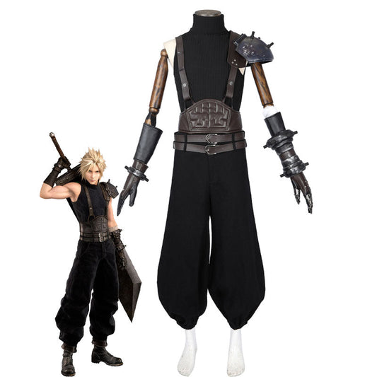 Final Fantasy VII Rebirth Cloud Strife Cosplay Costumes — included in Final Fantasy VII Duo Cosplay Set — Cloud Strife + Tifa Lockhart