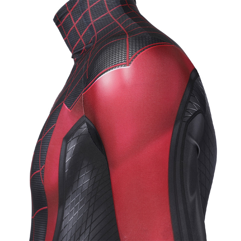 Spider-Man PS5 Miles Morales Jumpsuit Cosplay Costume — scale reference