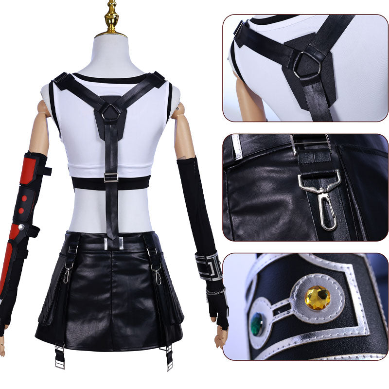 Final Fantasy VII Remake FF7 Tifa Lockhart Cosplay Costumes — scale reference