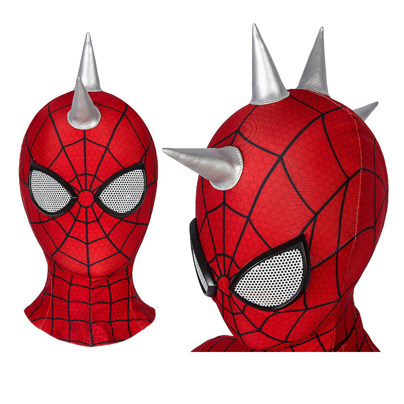Spider-Man PS4 Spider-Punk Suit Kids Jumpsuit Cosplay Costumes — scale reference