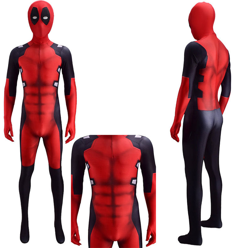 Deadpool Wade Wilson Red Jumpsuit Cosplay Costumes — packaging