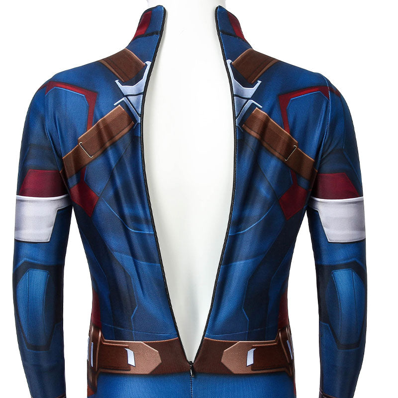 Avengers: Age of Ultron Captain America Kids Jumpsuit Cosplay Costumes - Magic Stories