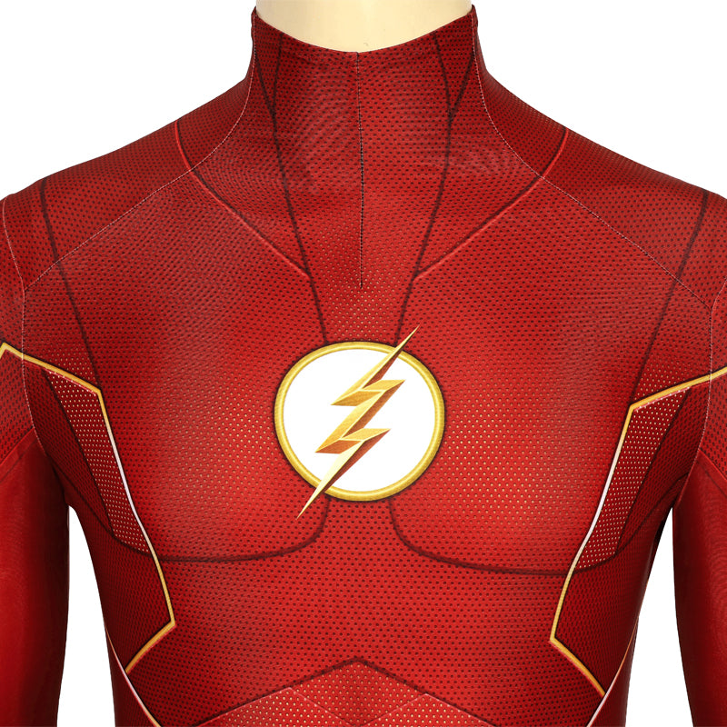 The Flash Barry Allen Jumpsuit Cosplay Costume — scale reference