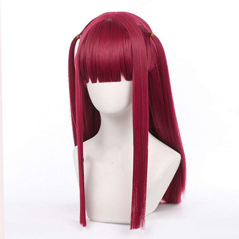 Women's Fashion Simple Cosplay Prop Wig — back view