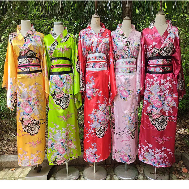 Traditional Ladies' Suit Bathrobe Anime Cosplay Photography Suit Kimono — side view