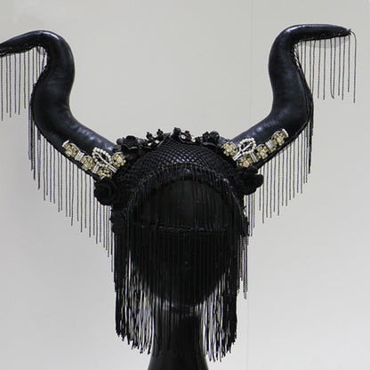 Horn Headband Halloween Personality Cosplay Props — back view