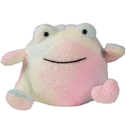 Cute Frog Doll Pillow Colorful Tie-dye Plush Toy — side view