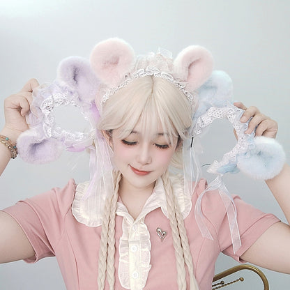 Handmade Hamster Ears Animal Ears Headband Plush Tail — packaging