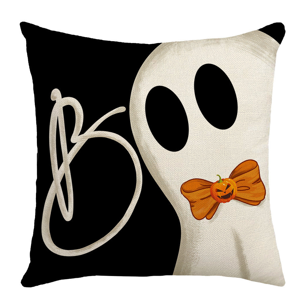 Halloween Printed Pillowcase — back view