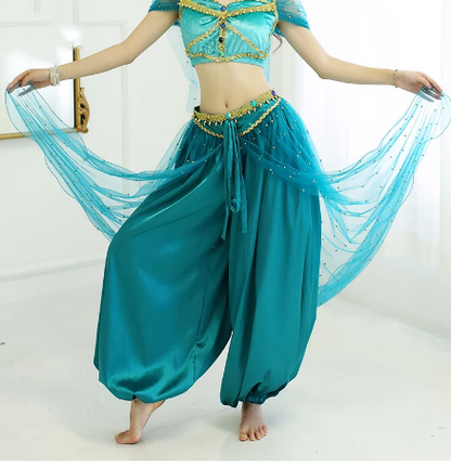 Cosplay Costume Female Belly Dance Performance Costume — back view