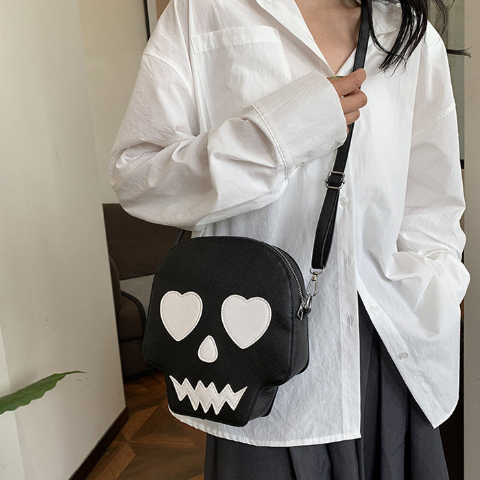 Cute Halloween Skull Bag — back view