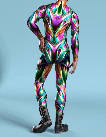 Million Holy Festival New Tights Printed Performance Costume — side view