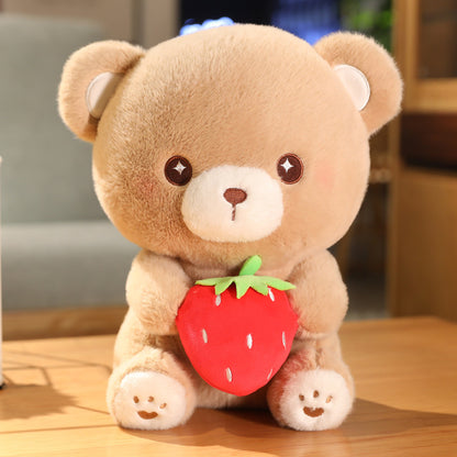 Strawberry Bear Plush Toy Doll — side view