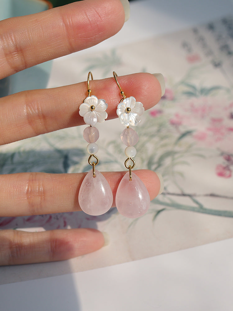 Cheongsam Dress Hanfu Antique Earrings — detail