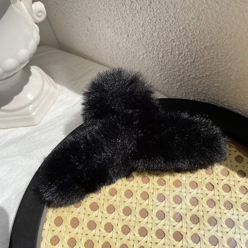 Women's Fashion Simple Plush Hair Clip | Magic Stories