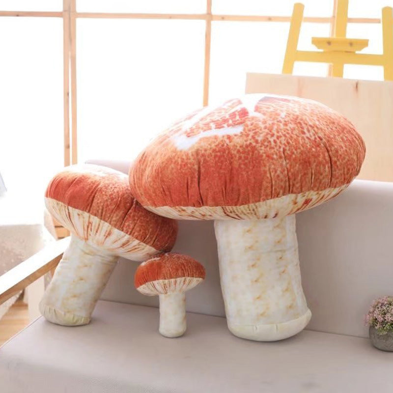 Fashion Small Mushroom Pillow Doll Plush Toy — scale reference