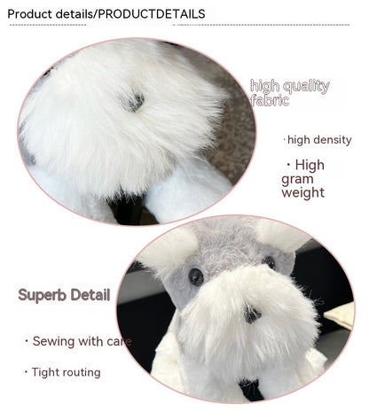Cute Schnauzer Plush Toy Dog Doll | Magic Stories
