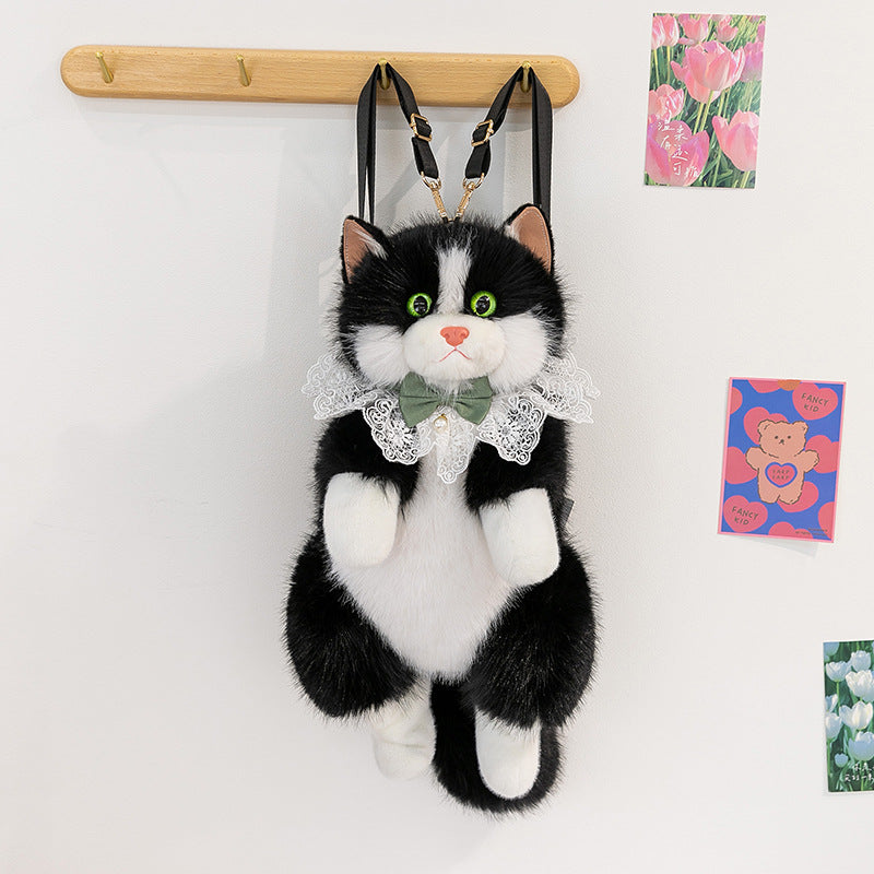 Cute Cat Backpack Plush Doll Bag | Magic Stories