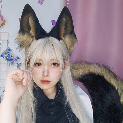 Handmade Anime Animal Ears Headband — detail