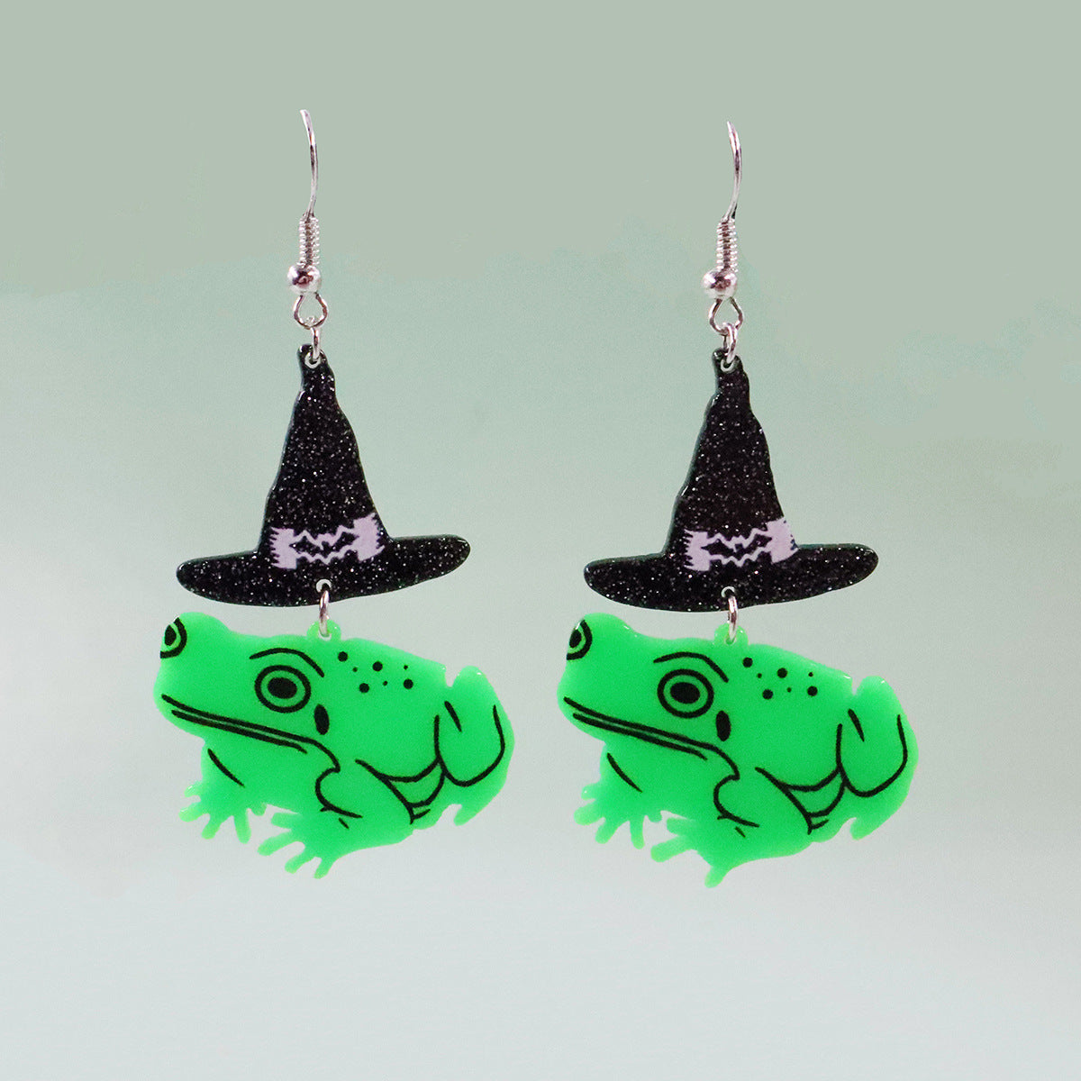 Halloween Acrylic Print Earrings Wizard Hat | Magic Stories