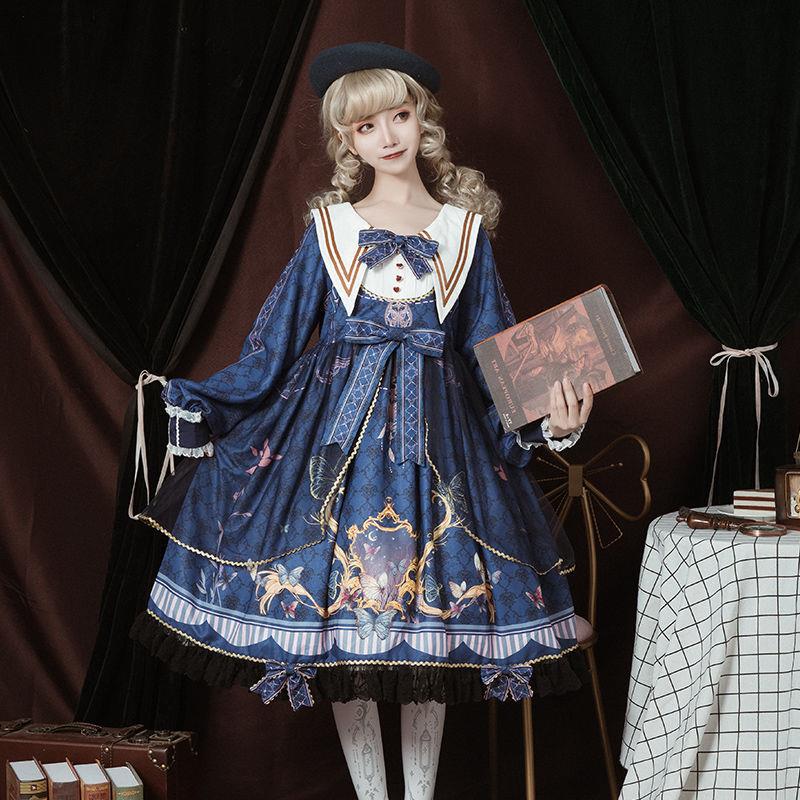 Lolita Dress Victorian Lolita Elegant Gorgeous Butterfly — side view