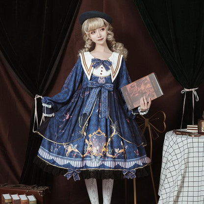 Lolita Dress Victorian Lolita Elegant Gorgeous Butterfly — side view
