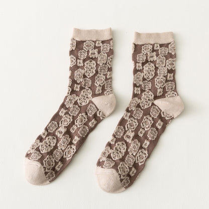 Lolita Modal Cotton Colorblock Women's Socks | Magic Stories