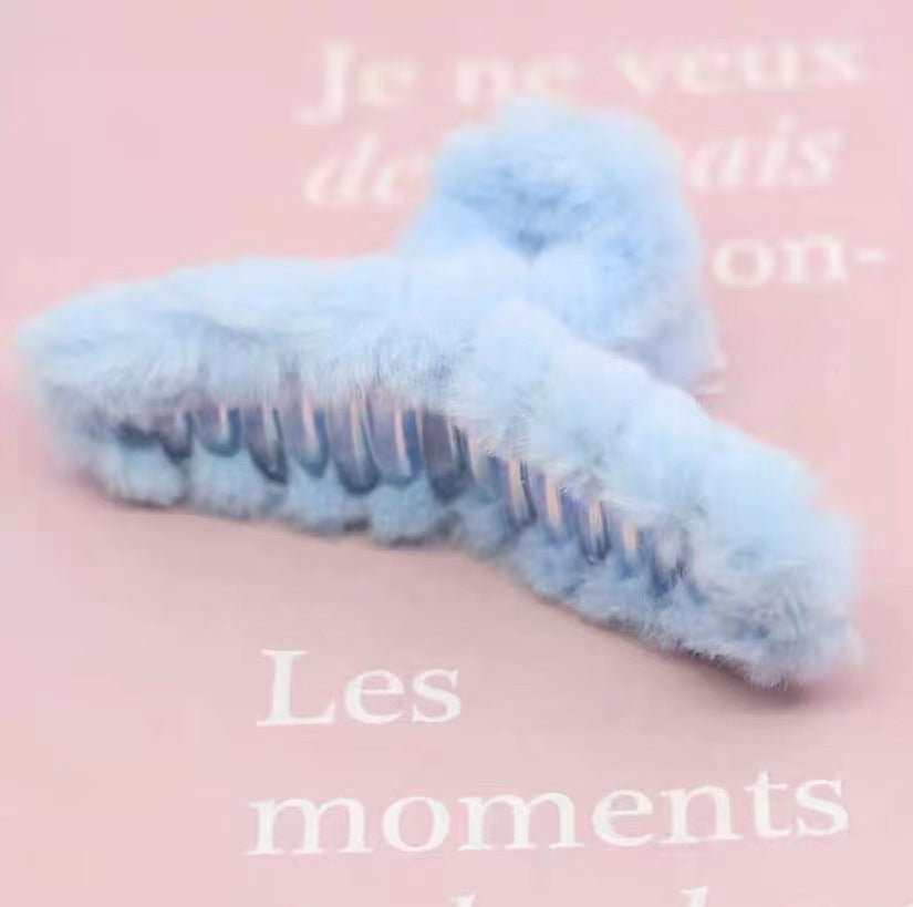 Plush Catch Shark Clip Hair Clip Headdress — side view