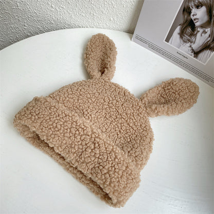 Cute Lambswool Plush Rabbit Ears Hat | Magic Stories