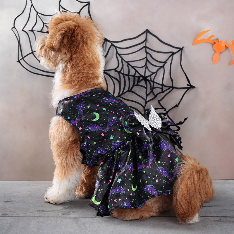 Angel Wings Pet Costume Halloween Dog Clothes — back view