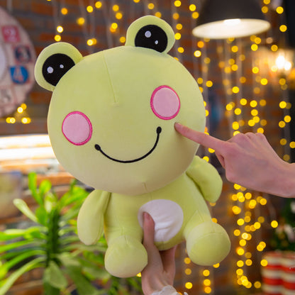 Little frog doll plush toy — scale reference