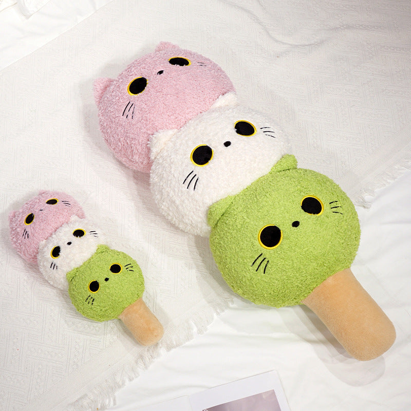 Three-color Dango Plush Candied Hawthorn Doll Cute Plush Toy — scale reference