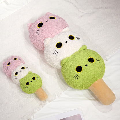 Three-color Dango Plush Candied Hawthorn Doll Cute Plush Toy — scale reference