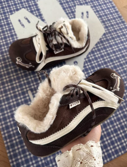Brown Dachshund Wearing Plush Trainers | Magic Stories
