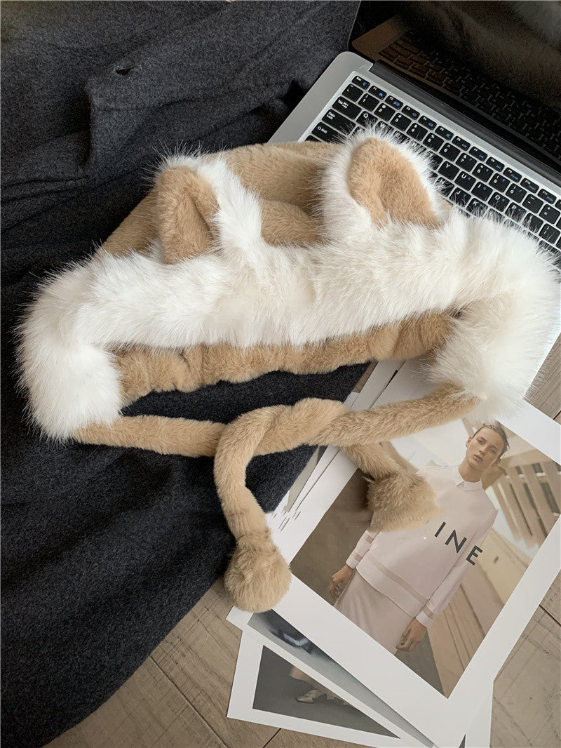 Cute Fox Ears Plush Hat For Women | Magic Stories