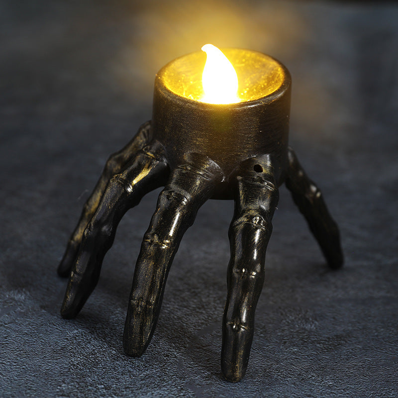 Halloween Skull Hand Decoration — side view