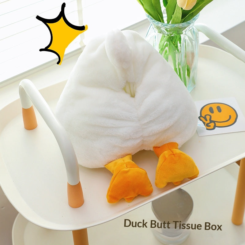 Healing-style Duck-butt Plush Tissue Box | Magic Stories